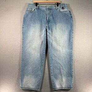 Vintage Enyce Jeans Mens 40 Blue Light Wash‎ Baggy Classic Denim Sportswear Y2K